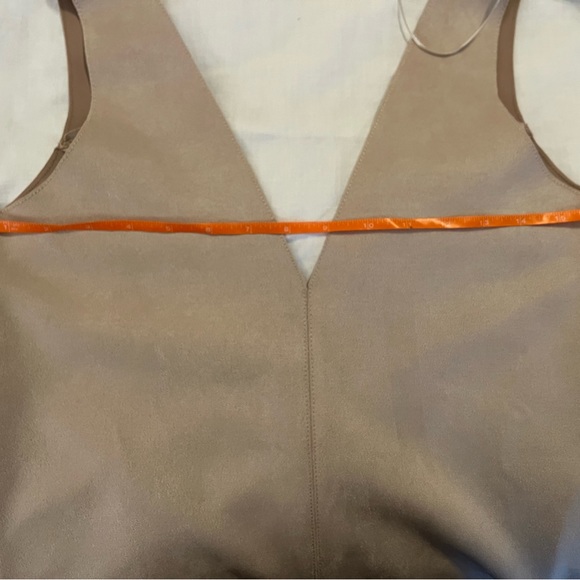 Zara Faux suede shift v neck dress. Size medium. Very versatile! - Picture 6 of 6